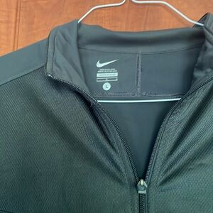 Nike Men’s zip up jacket - size large - like new - dark gray